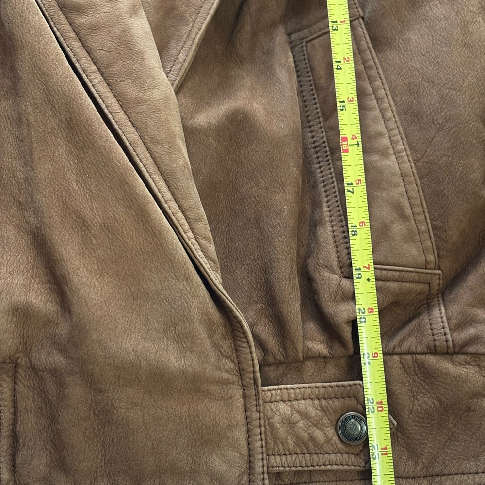 VTGWilson's Adventure Bound sueded leather brown bomber jacket w/thinsulateSMALL - Picture 13 of 13